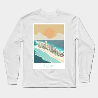 Cancun Mexico - Sunset Serenity Long Sleeve T-Shirt